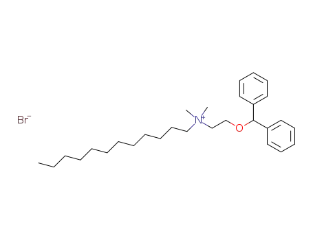 (2-benzhydryloxy-ethyl)-dodecyl-dimethyl-ammonium; bromide