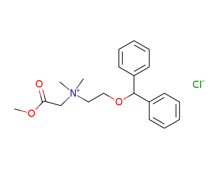 (2-benzhydryloxy-ethyl)-methoxycarbonylmethyl-dimethyl-ammonium; chloride