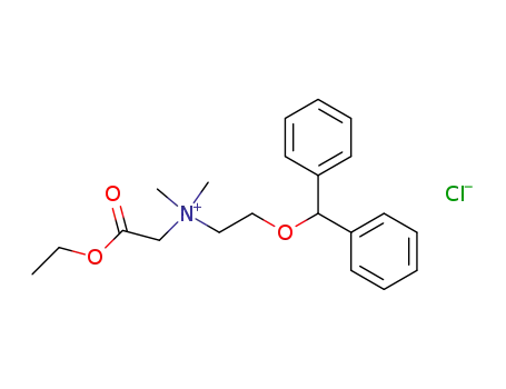 ethoxycarbonylmethyl-(2-benzhydryloxy-ethyl)-dimethyl-ammonium; chloride