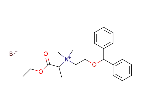 (1-ethoxycarbonyl-ethyl)-(2-benzhydryloxy-ethyl)-dimethyl-ammonium; bromide