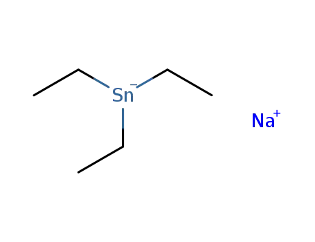 Molecular Structure of 22894-43-5 (Sodium, (triethylstannyl)-)