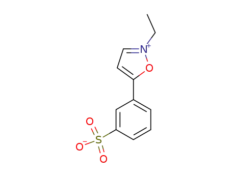 Molecular Structure of 4156-16-5 (2-Ethyl-5-phenylisoxazolium-3'-sulfonate)