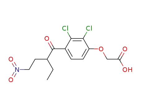 <2,3-Dichlor-4-(2-ethyl-4-nitrobutyryl)phenoxy>essigsaeure