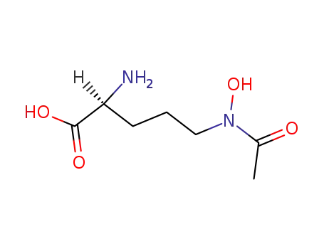 Molecular Structure of 18928-01-3 (delta-N-acetyl-delta-N-hydroxy-L-ornithine)