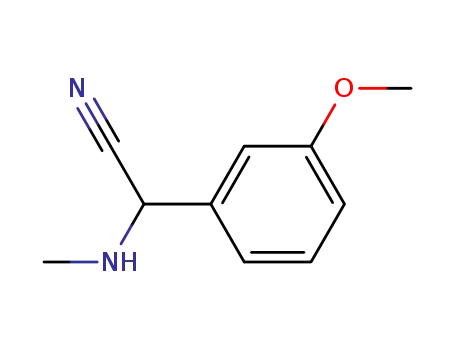 2-(3-methoxyphenyl)-2-(methylamino)acetonitrile