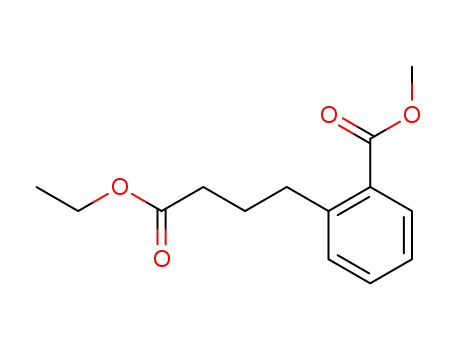 Molecular Structure of 105986-53-6 (Benzenebutanoic acid, 2-(methoxycarbonyl)-, ethyl ester)