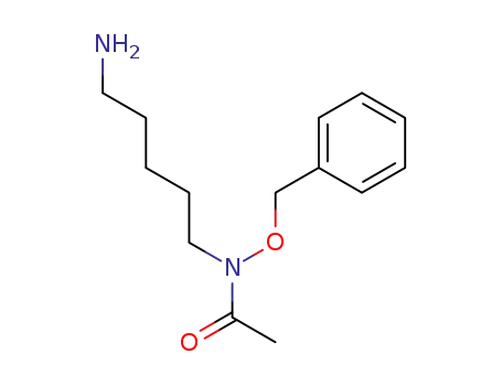Molecular Structure of 83966-23-8 (Acetamide, N-(5-aminopentyl)-N-(phenylmethoxy)-)