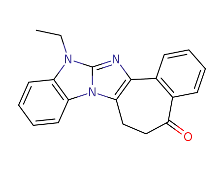 13-Ethyl-6,7-dihydro-5-oxobenzocyclohepten<5',6':4,5>imidazo<1,2-a>benzimidazole