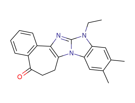 10,11-Dimethyl-13-ethyl-6,7-dihydro-5-oxobenzocyclohepten<5',6':4,5>imidazo<1,2-a>benzimidazole