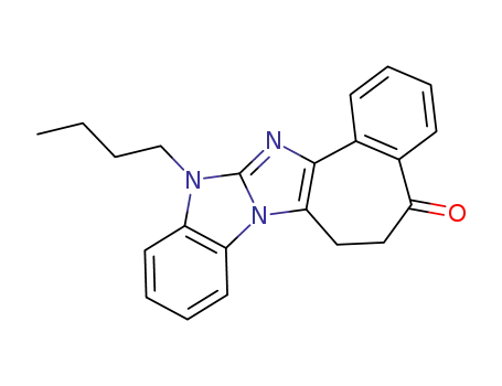 13-Butyl-6,7-dihydro-5-oxobenzocyclohepten<5',6':4,5>imidazo<1,2-a>benzimidazole