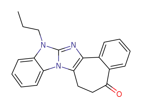 13-Propyl-6,7-dihydro-5-oxobenzocyclohepten<5',6':4,5>imidazo<1,2-a>benzimidazole