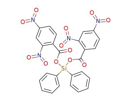 Molecular Structure of 129459-89-8 (diphenylsilanediyl bis(2,4-dinitrobenzoate))