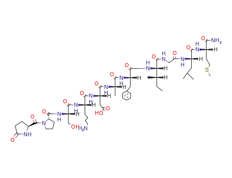Molecular Structure of 69-25-0 (Eledoisin)