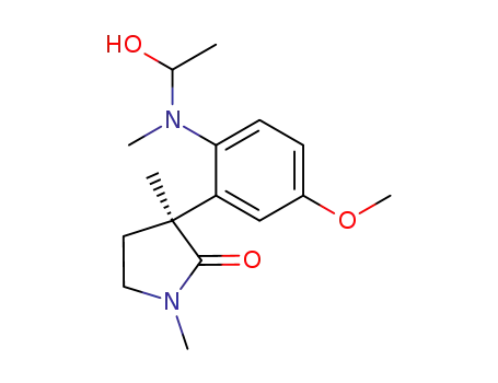 (S)-3-{2-[(1-Hydroxy-ethyl)-methyl-amino]-5-methoxy-phenyl}-1,3-dimethyl-pyrrolidin-2-one
