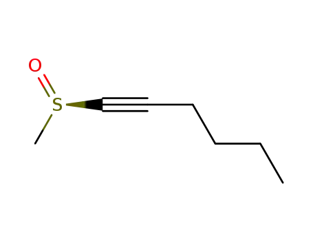 Molecular Structure of 116178-96-2 (1-Hexyne, 1-(methylsulfinyl)-, (R)-)