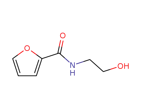 Molecular Structure of 107973-15-9 (2-Furancarboxamide,N-(2-hydroxyethyl)-(9CI))