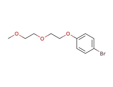 Molecular Structure of 112968-89-5 (Benzene, 1-bromo-4-[2-(2-methoxyethoxy)ethoxy]-)