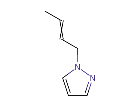 Molecular Structure of 63935-95-5 (1H-Pyrazole, 1-(2-butenyl)-)