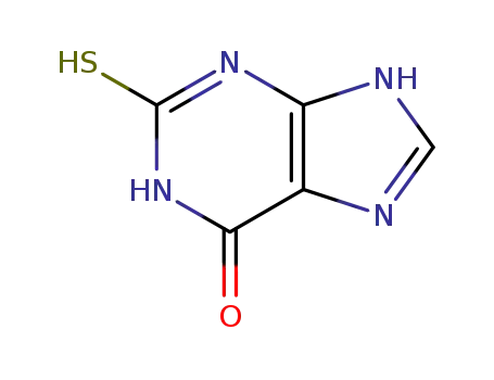 2-mercapto-1,9-dihydro-6H-purin-6-one