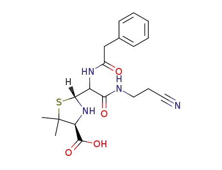 (2R,4S)-2-[(2-Cyano-ethylcarbamoyl)-phenylacetylamino-methyl]-5,5-dimethyl-thiazolidine-4-carboxylic acid