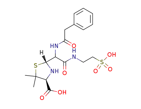 (2R,4S)-5,5-Dimethyl-2-[phenylacetylamino-(2-sulfo-ethylcarbamoyl)-methyl]-thiazolidine-4-carboxylic acid