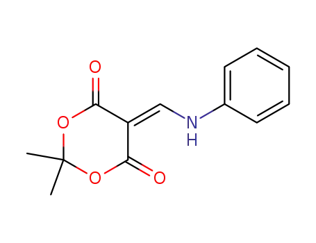 Molecular Structure of 15568-92-0 (5-(ANILINOMETHYLENE)-2,2-DIMETHYL-1,3-DIOXANE-4,6-DIONE)