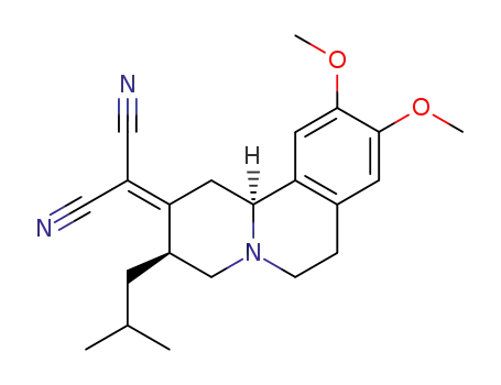 (+/-)-(3t-isobutyl-9,10-dimethoxy-(11br)-1,3,4,6,7,11b-hexahydro-pyrido[2,1-a]isoquinolin-2-ylidene)-malononitrile