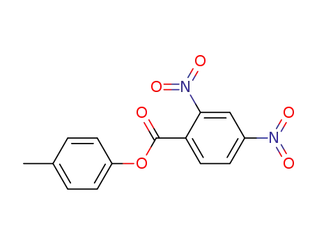 Molecular Structure of 139361-27-6 (Benzoic acid, 2,4-dinitro-, 4-methylphenyl ester)