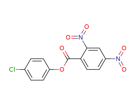 Molecular Structure of 139361-28-7 (Benzoic acid, 2,4-dinitro-, 4-chlorophenyl ester)