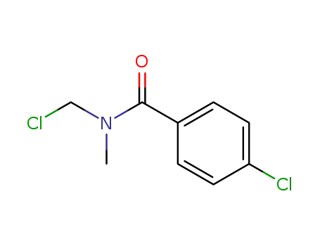 Molecular Structure of 144175-29-1 (Benzamide, 4-chloro-N-(chloromethyl)-N-methyl-)
