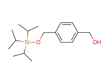 Molecular Structure of 139706-47-1 (Benzenemethanol, 4-[[[tris(1-methylethyl)silyl]oxy]methyl]-)