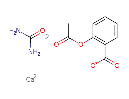 bis(2-acetoxybenzoic acid) calcium urea
