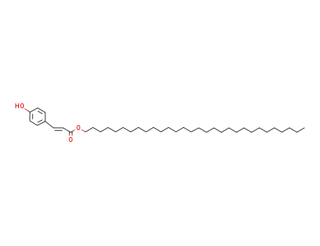 Molecular Structure of 120727-03-9 (2-Propenoic acid,3-(4-hydroxyphenyl)-, triacontyl ester, (2E)-)