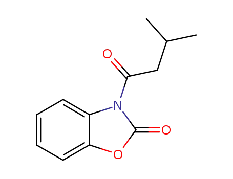 Molecular Structure of 88235-15-8 (2(3H)-Benzoxazolone, 3-(3-methyl-1-oxobutyl)-)