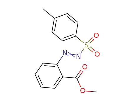 Molecular Structure of 105230-44-2 (Benzoic acid, 2-[[(4-methylphenyl)sulfonyl]azo]-, methyl ester)