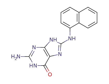 Molecular Structure of 80156-61-2 (N-(guanin-8-yl)-1-naphthylamine)