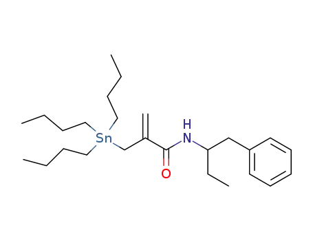 N-(1-benzylpropyl)-2<(tributylstannyl)methyl>propenamide