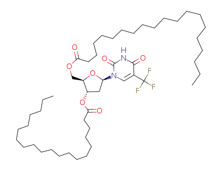 Icosanoic acid (2R,3S,5R)-5-(2,4-dioxo-5-trifluoromethyl-3,4-dihydro-2H-pyrimidin-1-yl)-2-icosanoyloxymethyl-tetrahydro-furan-3-yl ester