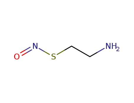 Molecular Structure of 67616-42-6 (S-nitroso-2-mercaptoethylamine)