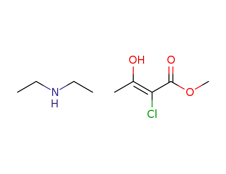 (E)-2-Chloro-3-hydroxy-but-2-enoic acid methyl ester; compound with diethyl-amine