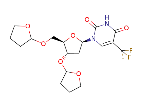 2'-deoxy-3',5'-di-O-(tetrahydro-2-furyl)-5-trifluoromethyluridine
