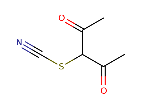 Thiocyanic acid,1-acetyl-2-oxopropyl ester