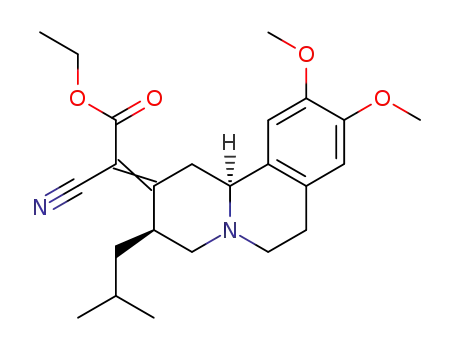 (+/-)-cyano-((2Ξ)-3t-isobutyl-9,10-dimethoxy-(11br)-1,3,4,6,7,11b-hexahydro-pyrido[2,1-a]isoquinolin-2-yliden)-acetic acid ethyl ester