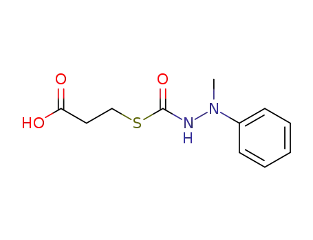 3-(3-Methyl-3-phenyl-carbazoylthio)-propionsaeure