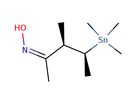 (3R,4S)-3-Methyl-4-trimethylstannanyl-pentan-2-one oxime