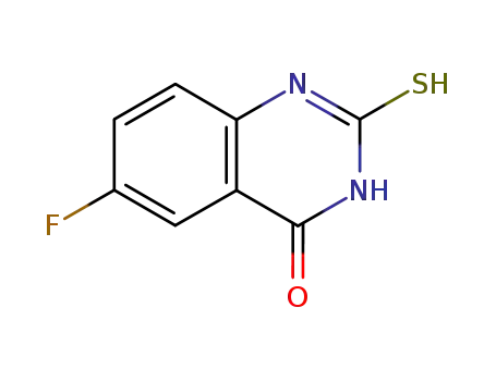 Molecular Structure of 69661-42-3 (6-fluoro-2-mercaptoquinazolin-4(3H)-one)