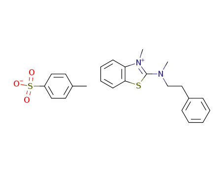 3-methyl-2-(N-methylphenethylamino)benzothiazolium toluene-p-sulphonate