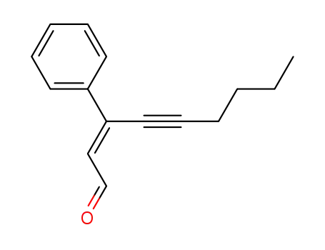 Molecular Structure of 104429-45-0 (2-Nonen-4-ynal, 3-phenyl-, (2Z)-)