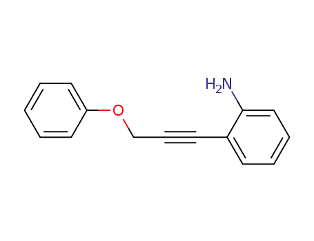 2-(3-phenoxyprop-1-ynyl)aniline