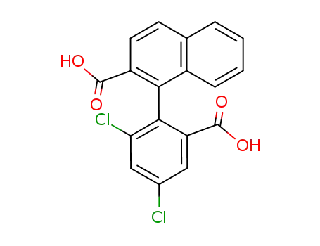 1-(2-Carboxy-4,6-dichloro-phenyl)-naphthalene-2-carboxylic acid